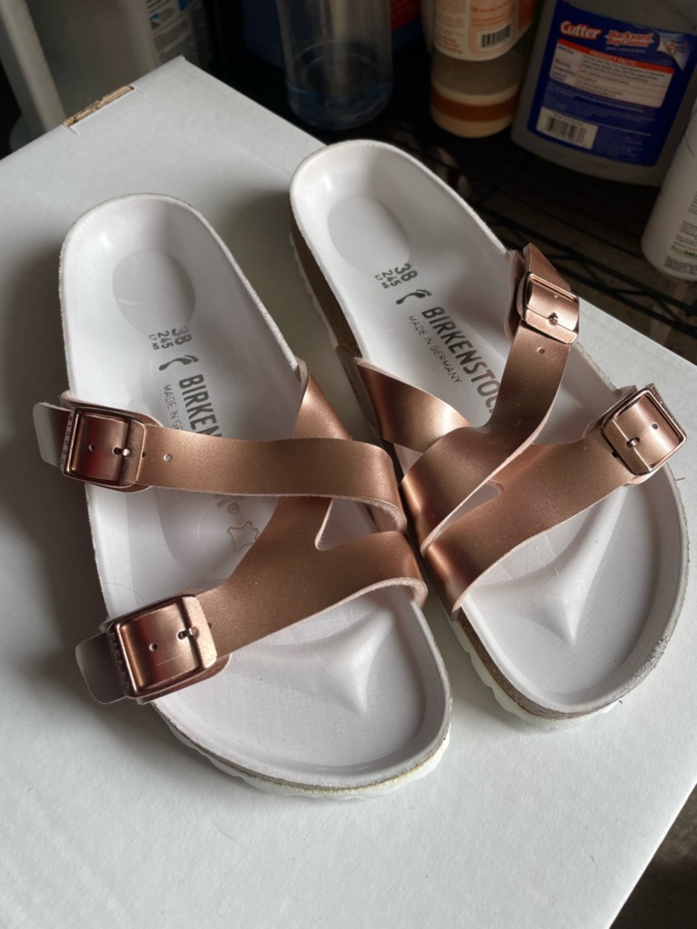 Birkenstock Rose Gold Sandals - New!
